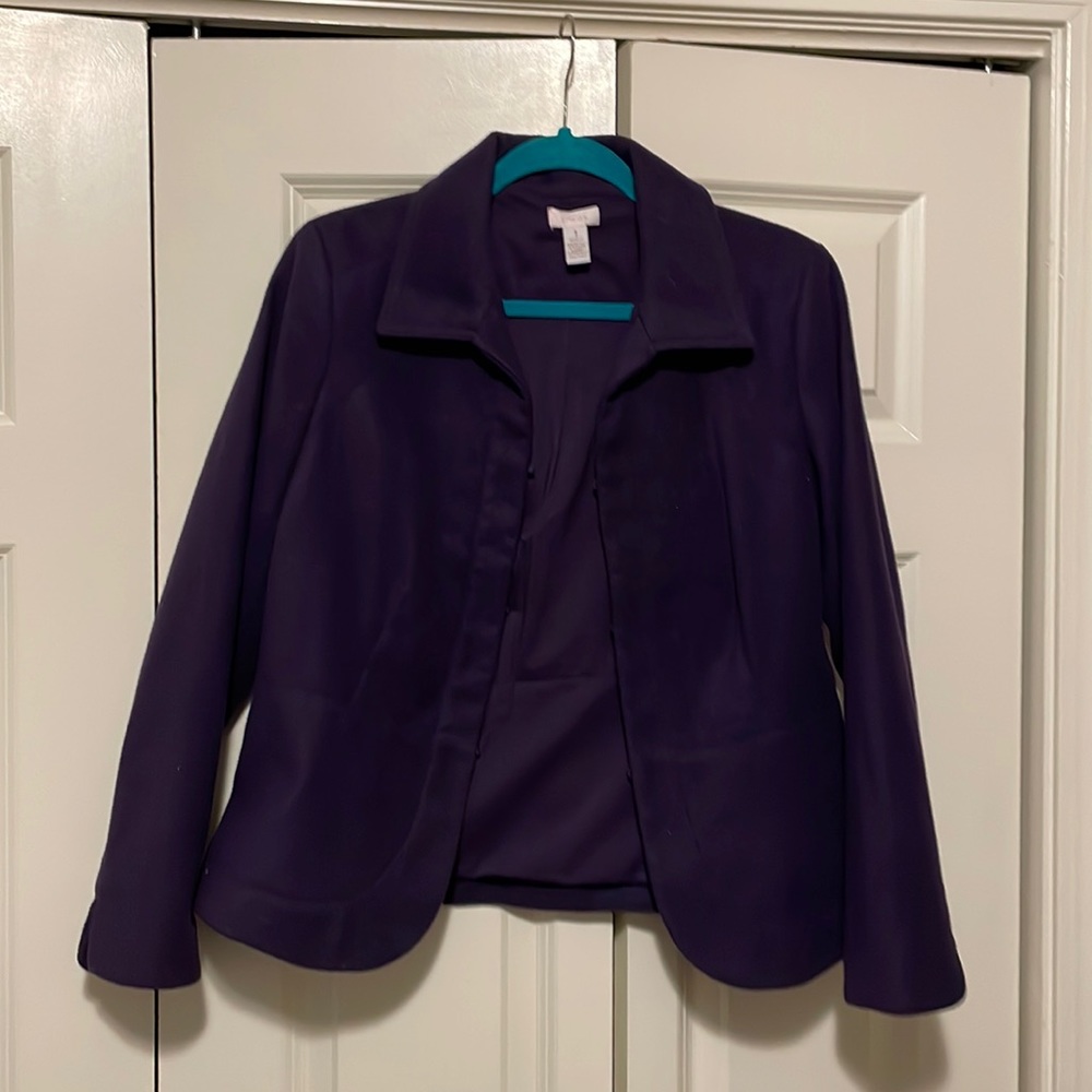 Chicos size 1 purple Womens jacket